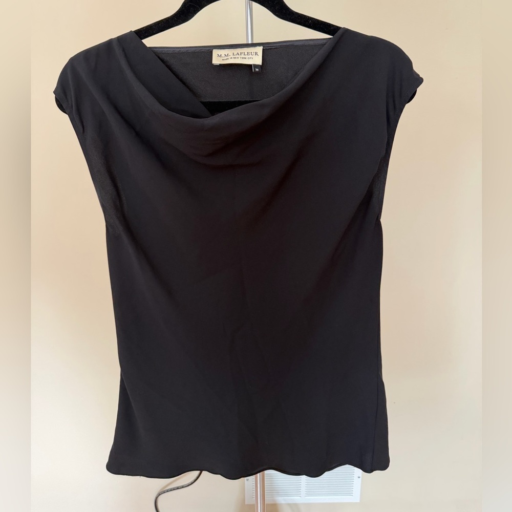 MM Lafleur Elegant Black Blouse